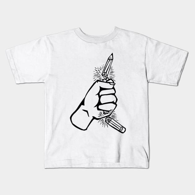 Breakable Kids T-Shirt by Newtegan